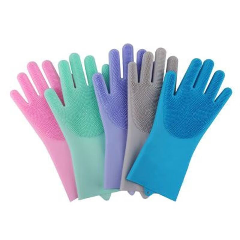 Dish Glove Rubber - Silicone dishwashing gloves, magic gloves, durable,