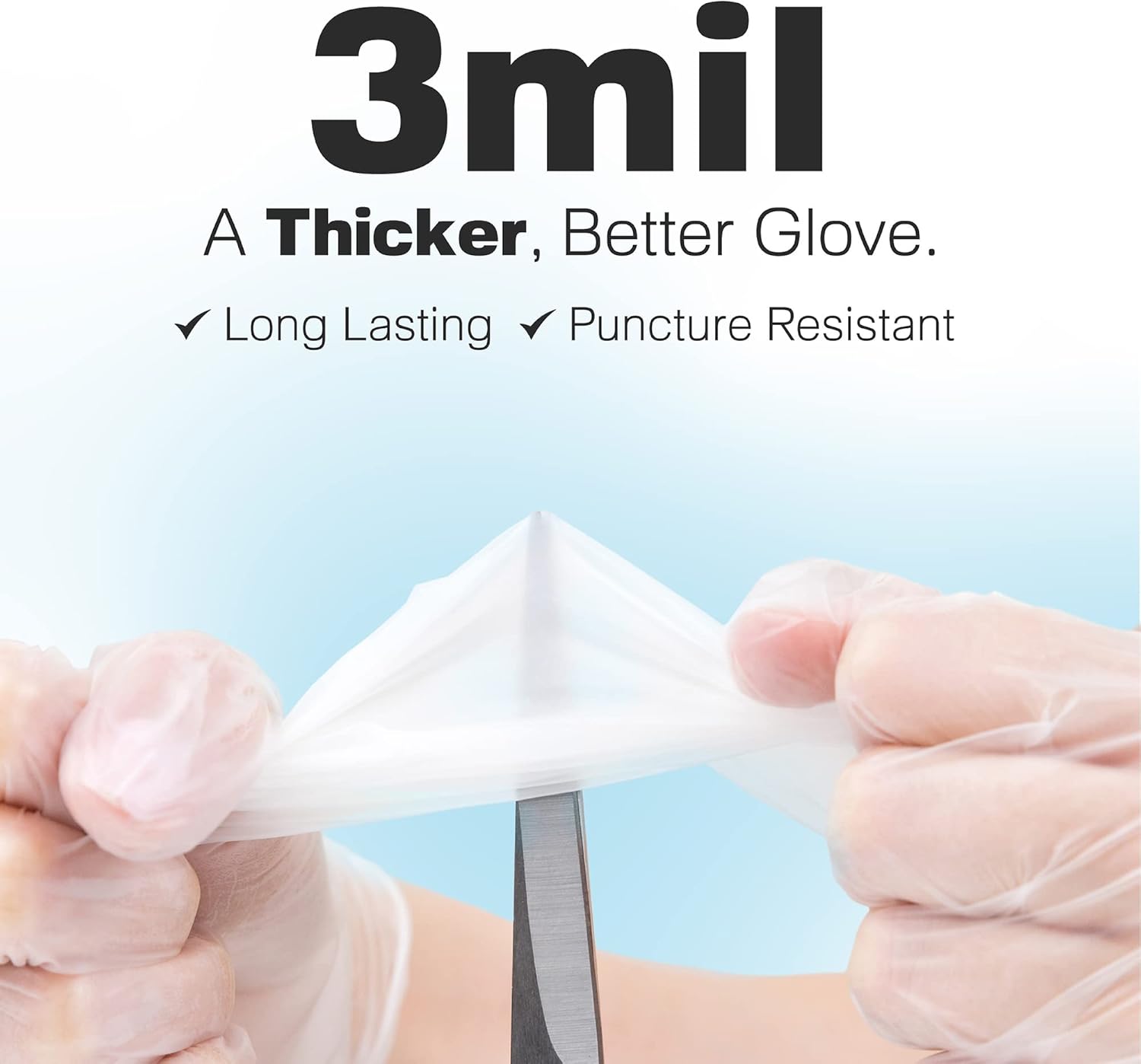 3 Mil Clear Vinyl Gloves - Foo - Latex Disposable Glove incelemesi ve fiyatı