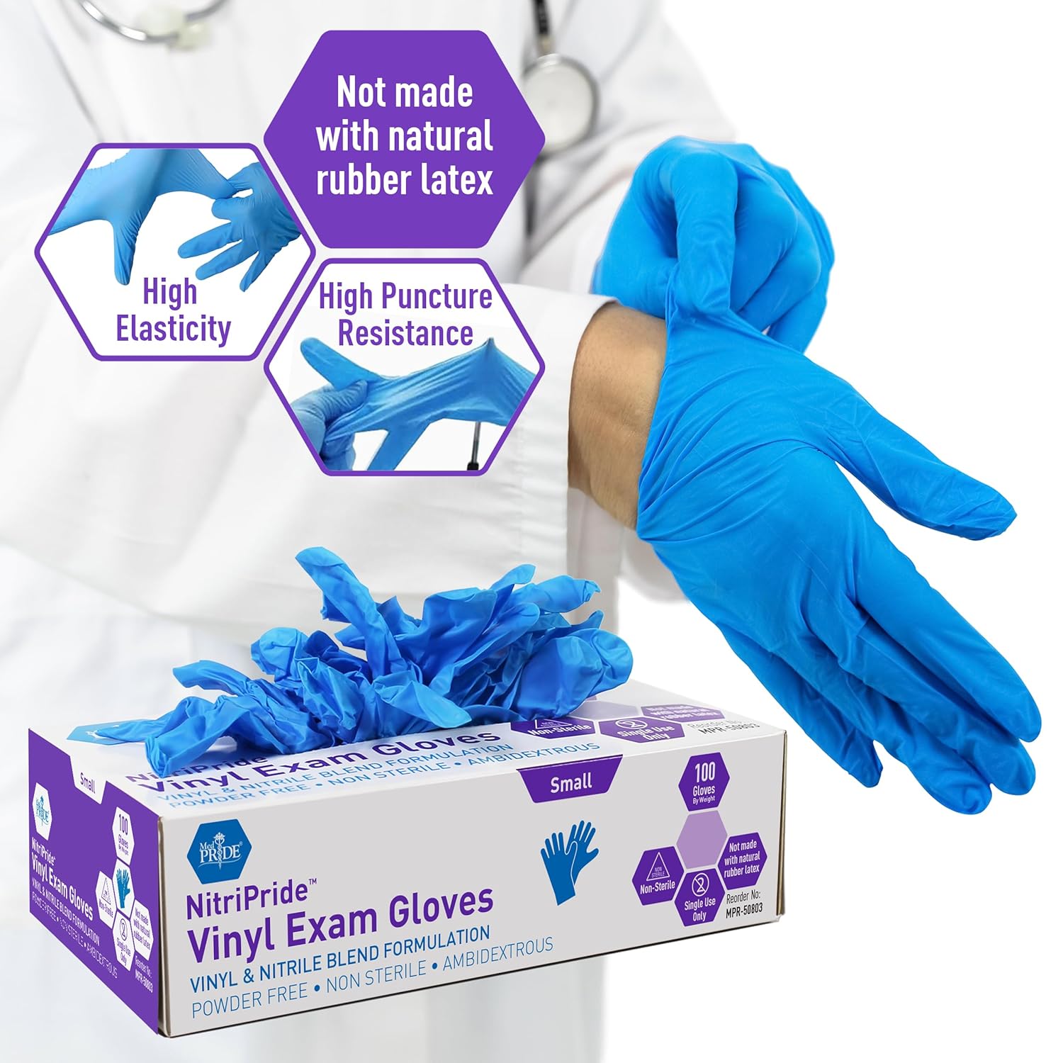 Nitrile/Vinyl Blend Exam Glove - Latex Disposable Glove incelemesi ve fiyatı