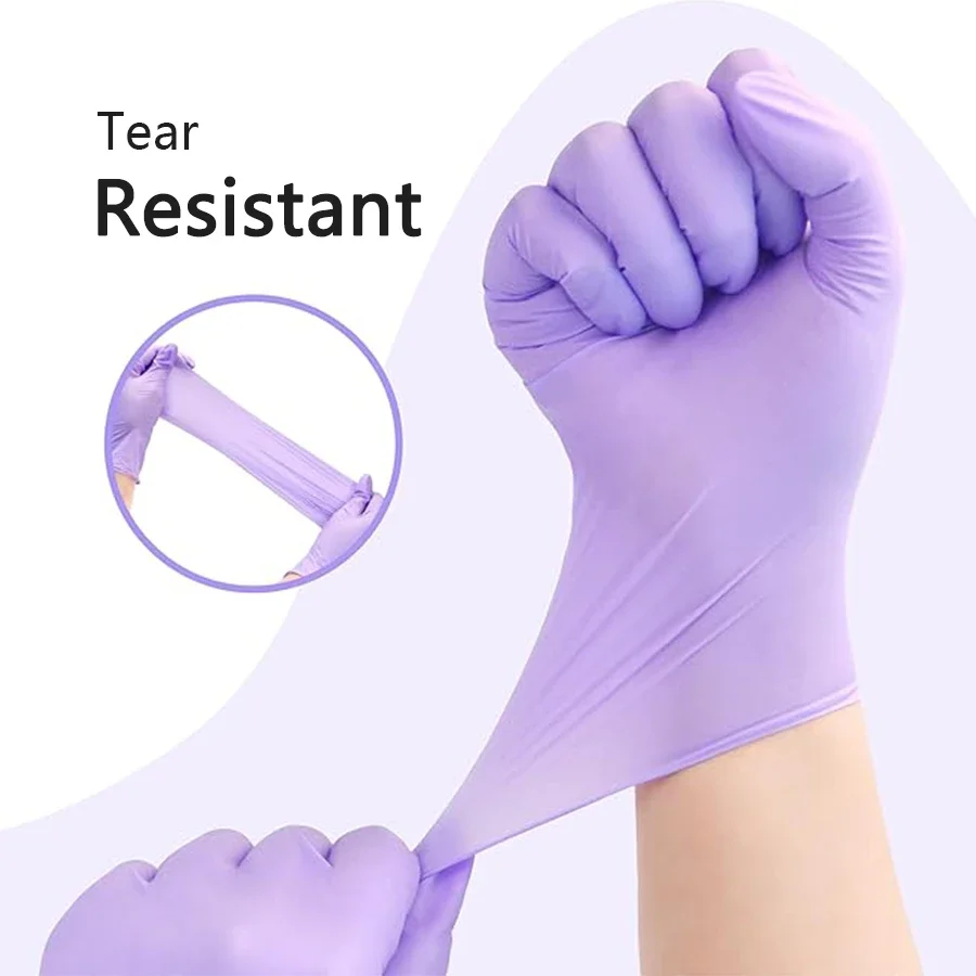 10/20/50/100PCS Purple Disposa - Nitrile Mechanic Glove incelemesi ve fiyatı