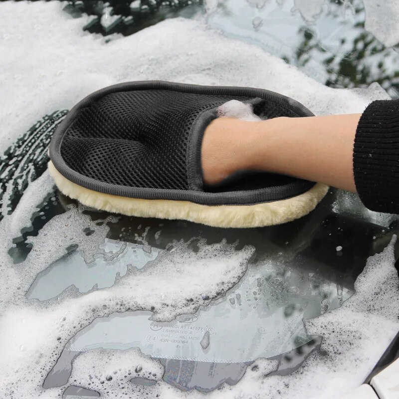 Car Wash Wool Gloves Thickened - Wool Glove Lined incelemesi ve fiyatı