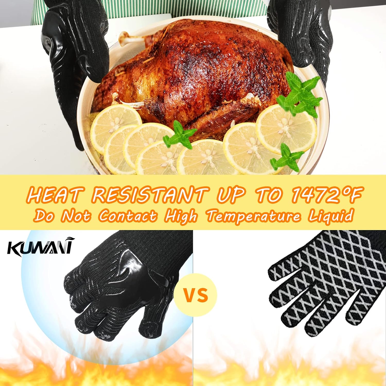 BBQ Gloves, 1472°F Heat Resist - Heat Resistant Glove incelemesi ve fiyatı