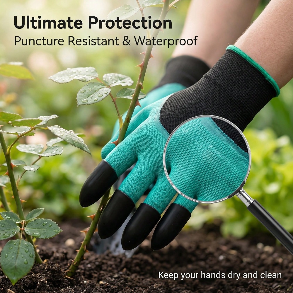 1pair Garden Genie Gloves With - Gardening Glove Waterproof incelemesi ve fiyatı