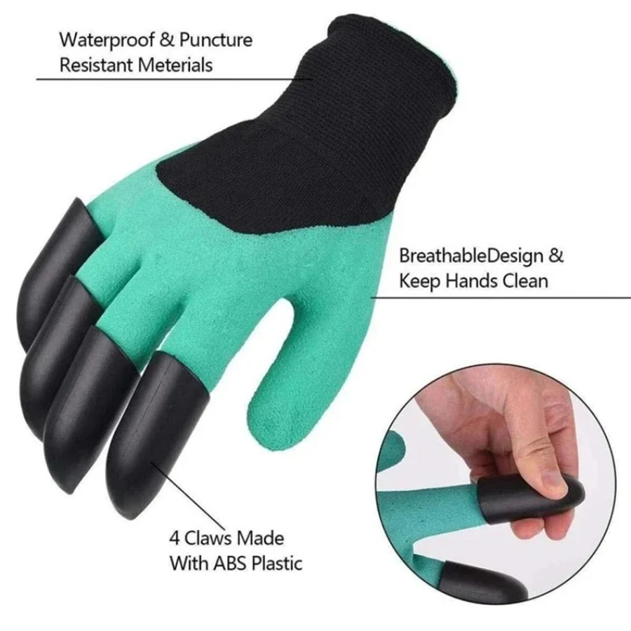 1Pair Gardening Gloves with Cl - Gardening Glove Waterproof incelemesi ve fiyatı