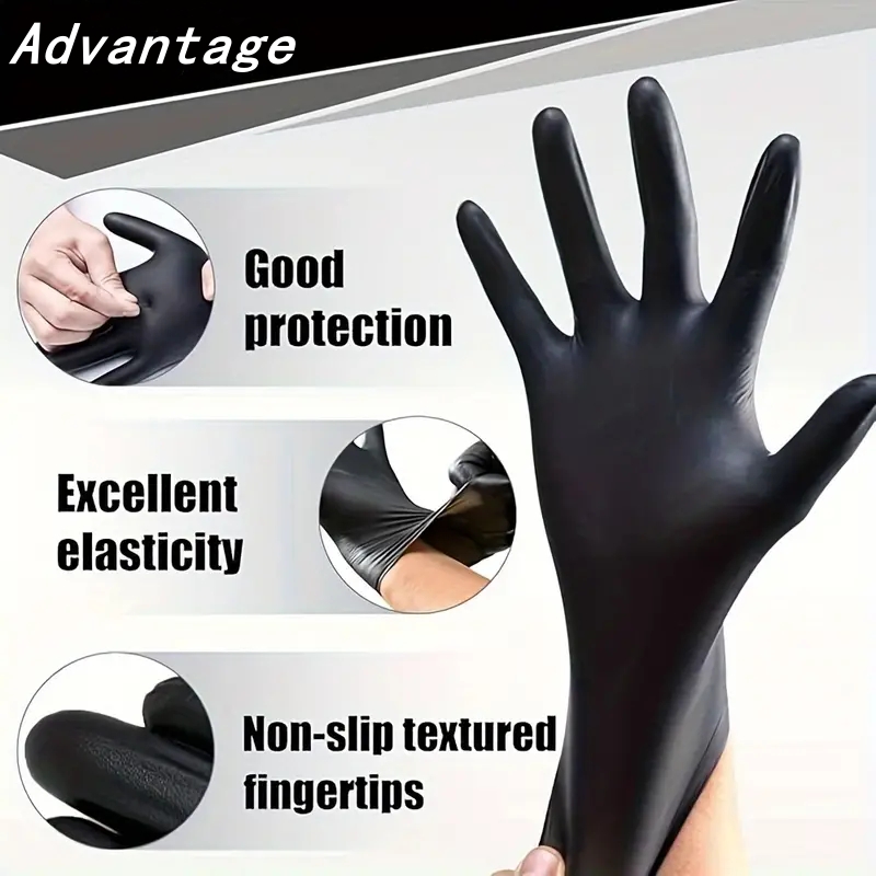 20PCS Black Disposable Nitrile - Latex Disposable Glove incelemesi ve fiyatı