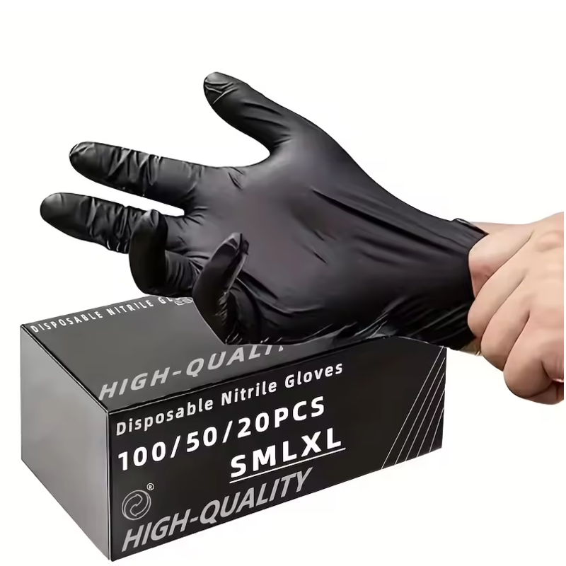 100/50/20PCS Black Nitrile Glo - Nitrile Mechanic Glove incelemesi ve fiyatı
