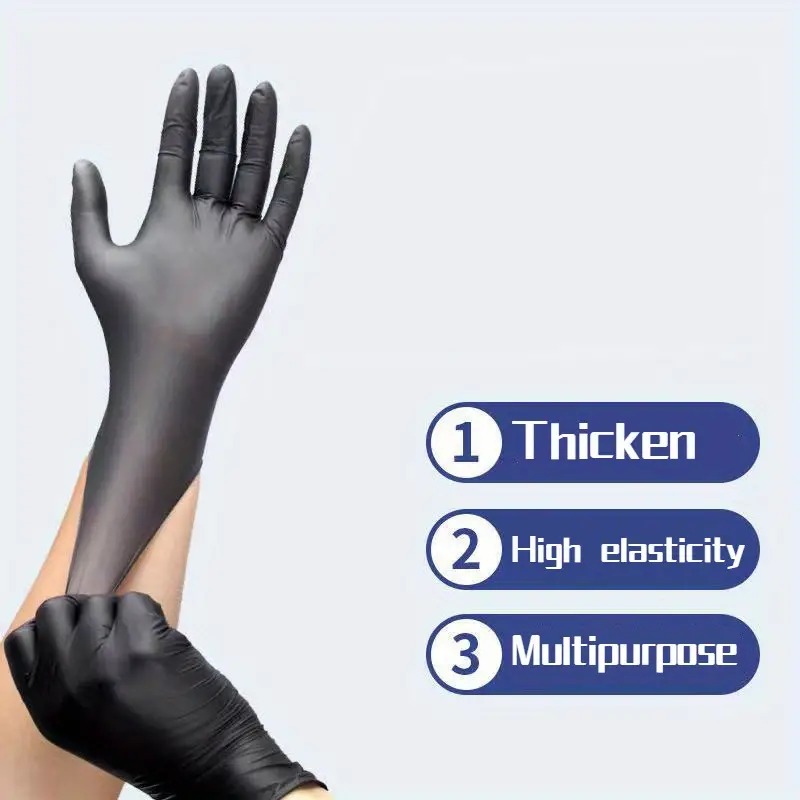 100/50/20PCS Black Nitrile Glo - Nitrile Mechanic Glove incelemesi ve fiyatı