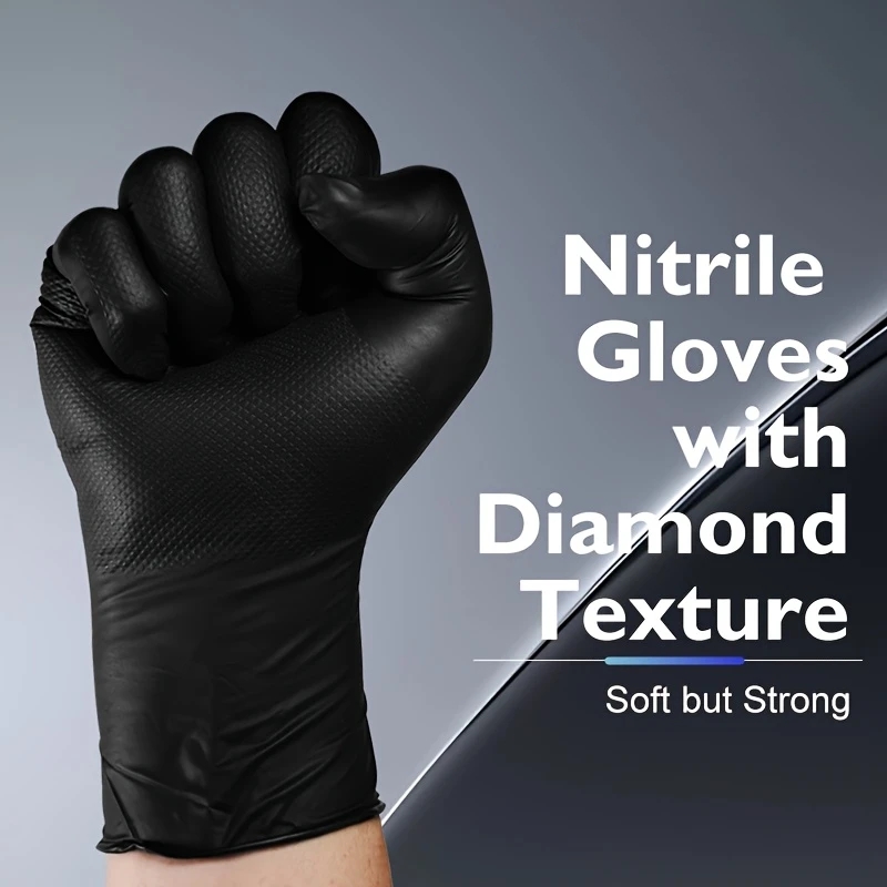 Black Heavy Duty Nitrile Dispo - Nitrile Mechanic Glove incelemesi ve fiyatı