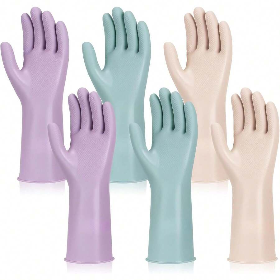 6 Pairs Rubber Cleaning Gloves - Dish Glove Rubber incelemesi ve fiyatı