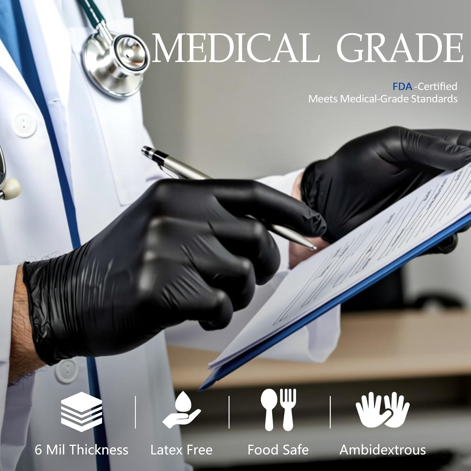 6Mil Disposable Nitrile Gloves - Exam Glove Nitrile incelemesi ve fiyatı
