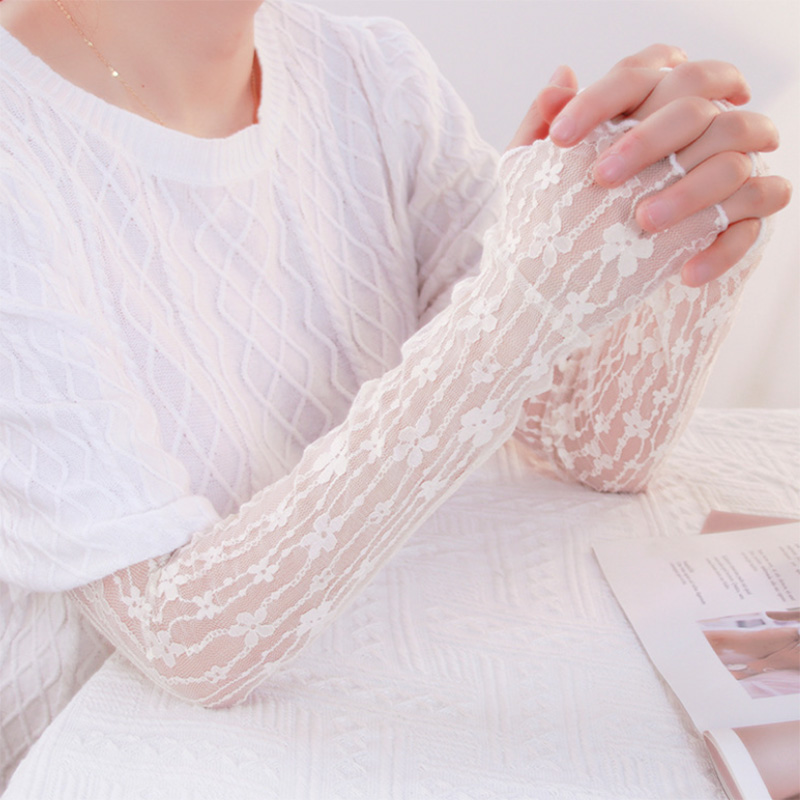 Summer Mesh Flower Lace Finger - Fingerless Glove Knit incelemesi ve fiyatı