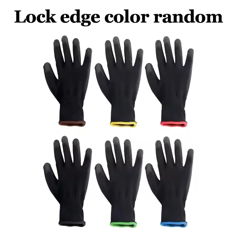 6/12/18PCS Black PU Coating Gl - Nitrile Mechanic Glove incelemesi ve fiyatı