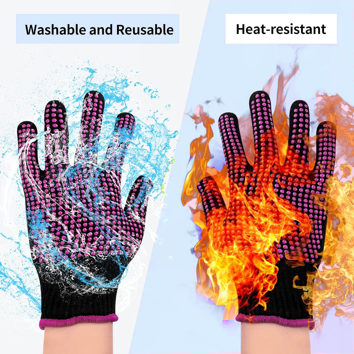 1 Pair Barbecue Anti-scald Glo - Oven Mitt Silicone incelemesi ve fiyatı