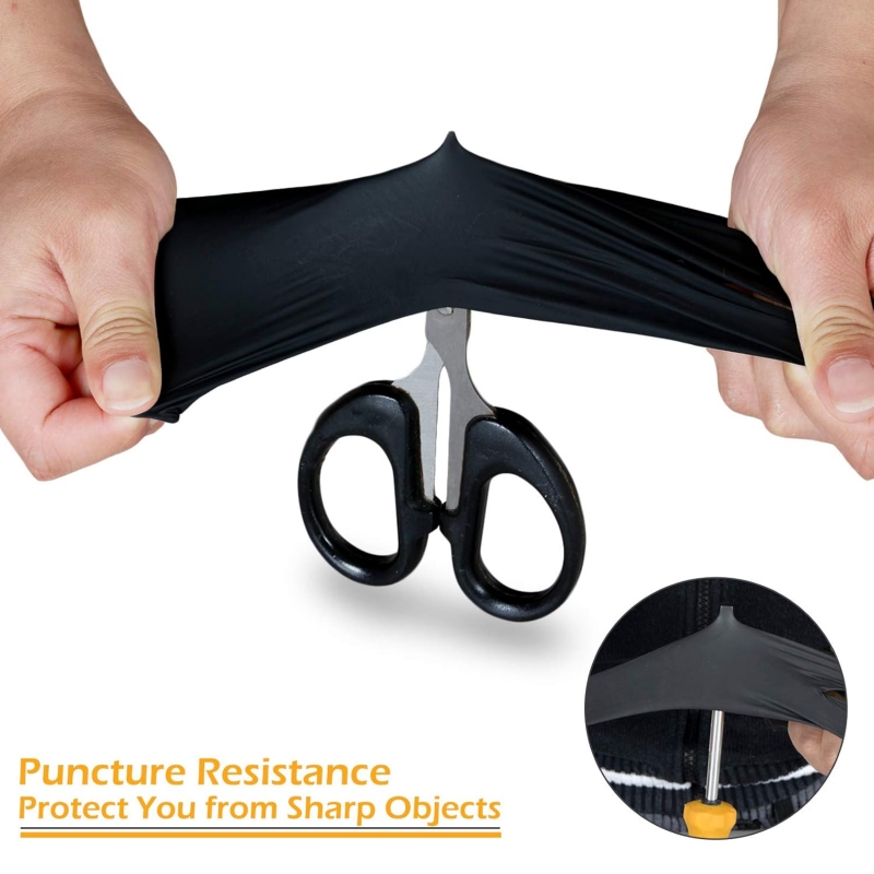 100PCS Black Nitrile Gloves Di - Latex Disposable Glove incelemesi ve fiyatı