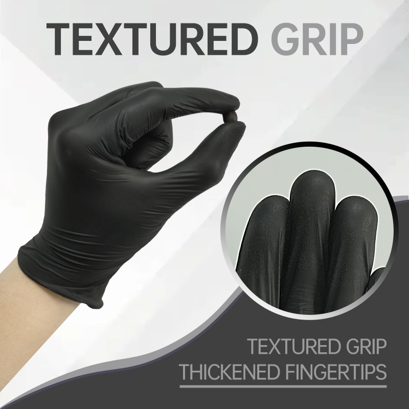 100PCS Black Nitrile Gloves Di - Latex Disposable Glove incelemesi ve fiyatı
