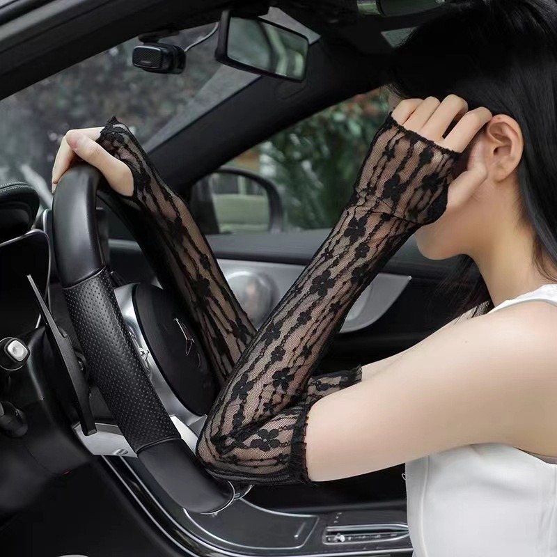Summer Mesh Flower Lace Finger - Fingerless Glove Knit incelemesi ve fiyatı