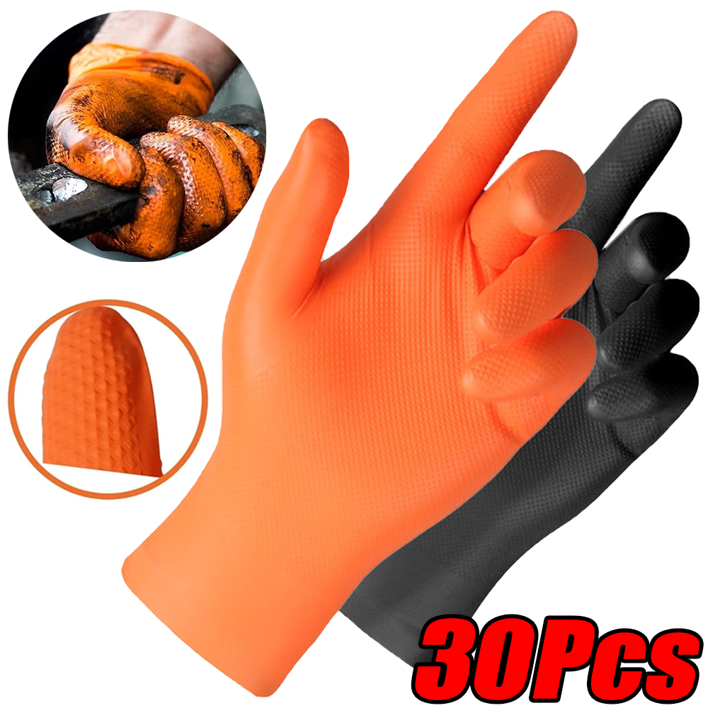 30/10Pcs Thick 8mil Nitrile Gl - Nitrile Mechanic Glove incelemesi ve fiyatı